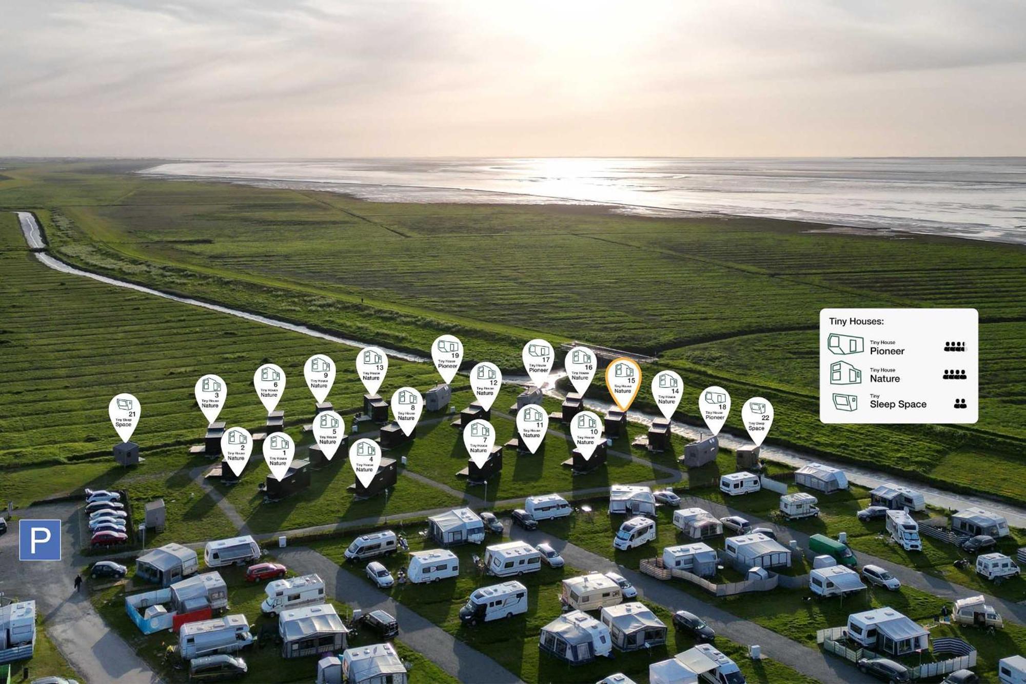 Tiny House Nature 15 Zur Meerseite - Green Tiny Village Harlesiel Carolinensiel Eksteriør billede